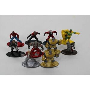 Jada Toys Marvel Dc Comics Metal Mini Figures Lot Of 10